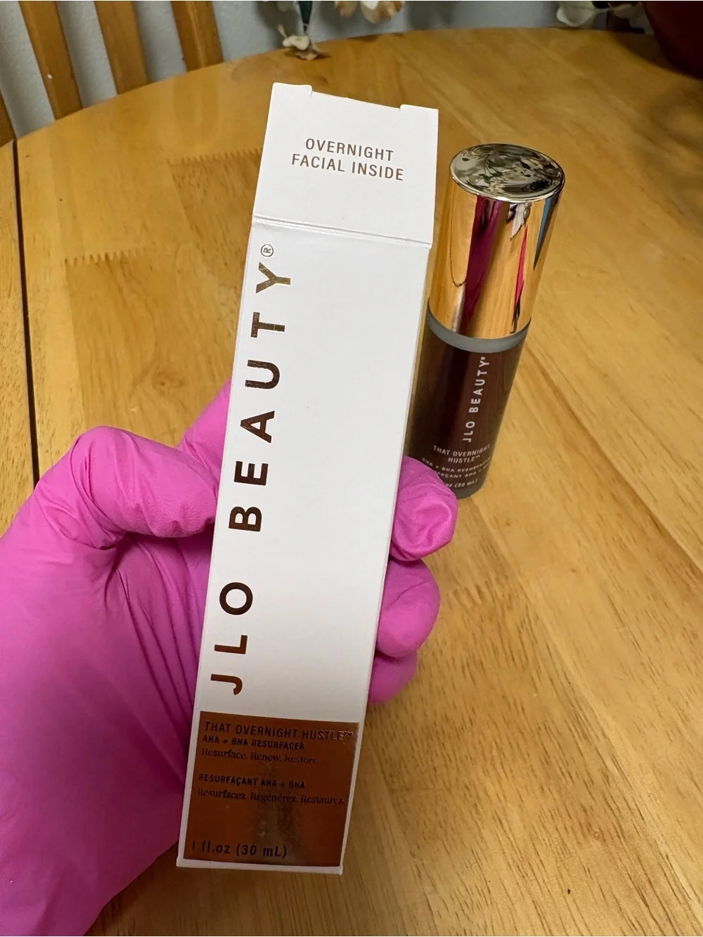 JLo Beauty~That Overnight Hustle, AHA & BHA Resurfacer, full Sz 1oz, BNIB, New